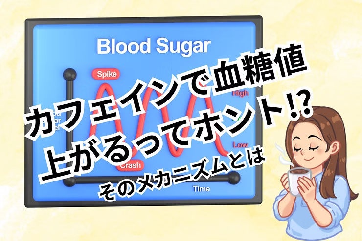 カフェインで血糖値が上がるって本当？その意外なメカニズムと、体への影響とは
