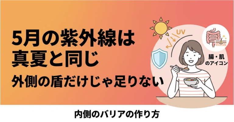 『必見』真夏並みの紫外線が降り注ぐ5月。高い日焼け止めよりも大切な「内側のバリア」の作り方